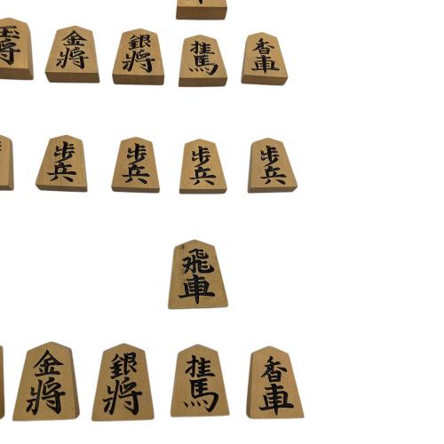 光壱作 将棋駒 黄楊上彫