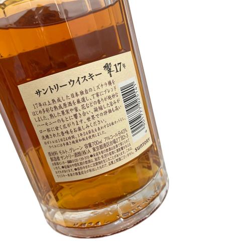 SUNTORY サントリー 響 ジャパニーズウィスキー 17年 700ml