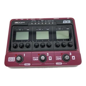 ZOOM (ズーム) エフェクター B3 マニュアル,ACアダプター付