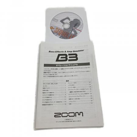 ZOOM (ズーム) エフェクター B3 マニュアル,ACアダプター付