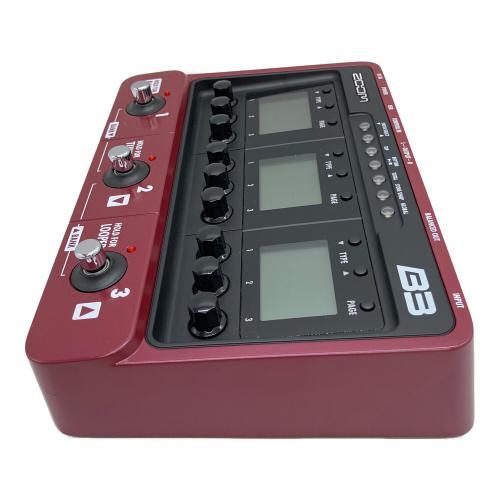 ZOOM (ズーム) エフェクター B3 マニュアル,ACアダプター付