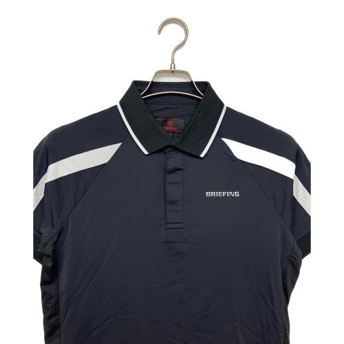 BRIEFING (ブリーフィング) ゴルフウェア(トップス) BRG221M32 メンズ SIZE M ブラック×ホワイト