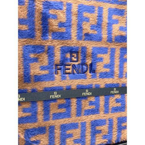 FENDI (フェンディ) シルク毛布 ズッカ柄 シングル(幅140×長さ210cm)