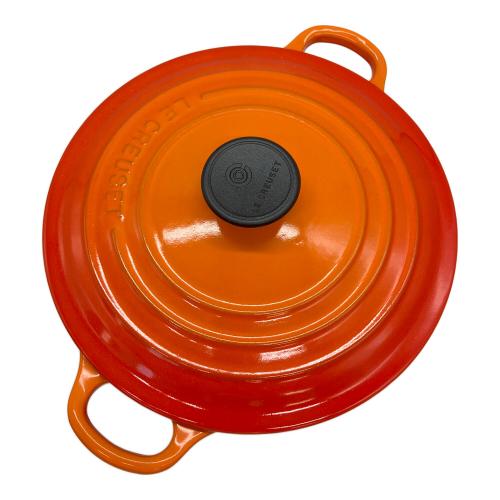 LE CREUSET (ルクルーゼ) 両手鍋 オレンジ ココット・ロンド SIZE 20cm
