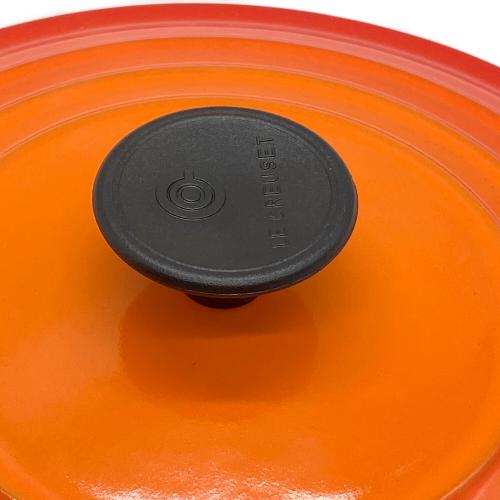 LE CREUSET (ルクルーゼ) 両手鍋 オレンジ ココット・ロンド SIZE 20cm