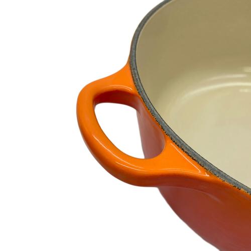 LE CREUSET (ルクルーゼ) 両手鍋 オレンジ ココット・ロンド SIZE 20cm