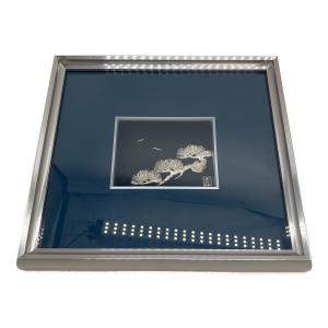 純銀製 貴金属画 光則作 ※記念品