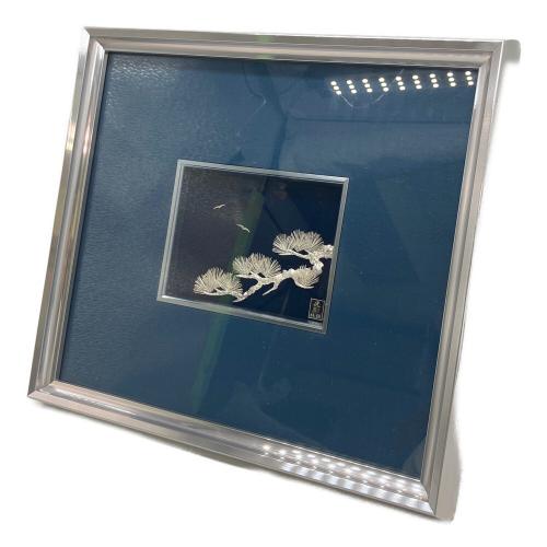 純銀製 貴金属画 光則作 ※記念品