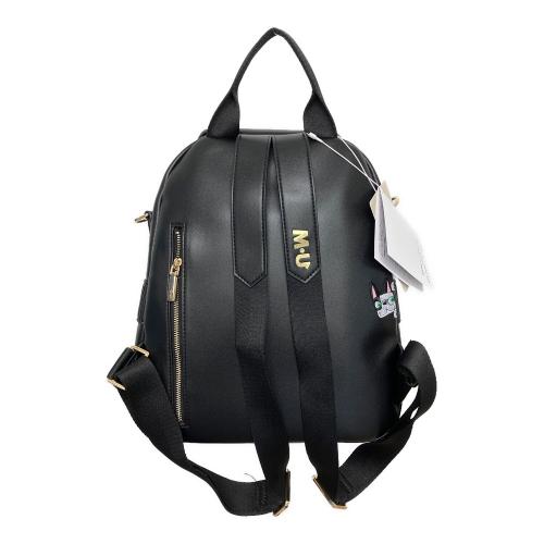 M U SPORTS (エムユースポーツ) デュアルレザービジューロイヤルバックパック 703U2058 ブラック