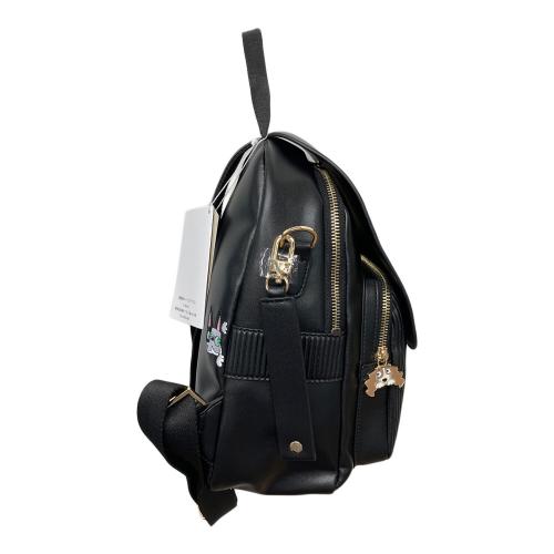 M U SPORTS (エムユースポーツ) デュアルレザービジューロイヤルバックパック 703U2058 ブラック
