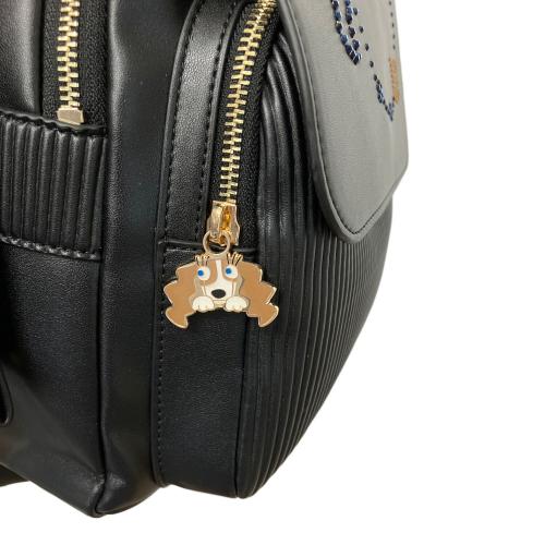 M U SPORTS (エムユースポーツ) デュアルレザービジューロイヤルバックパック 703U2058 ブラック