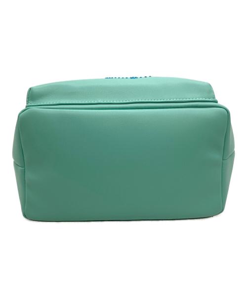 M U SPORTS (エムユースポーツ) デュアルレザービジューロイヤルハンドバック ミントグリーン サイズ:FREE 未使用品