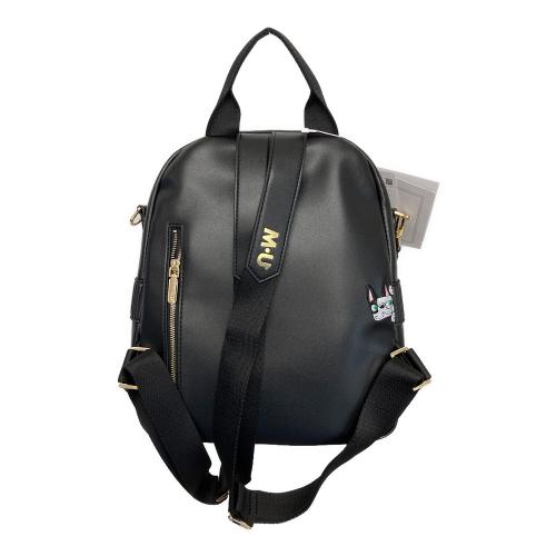 M U SPORTS (エムユースポーツ) デュアルレザービジューロイヤルバックパック 703U2058 ブラック