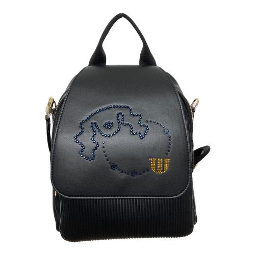M U SPORTS (エムユースポーツ) デュアルレザービジューロイヤルバックパック 703U2058 ブラック
