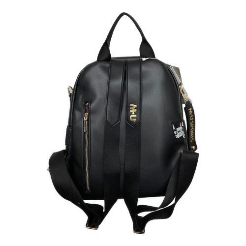 M U SPORTS (エムユースポーツ) デュアルレザービジューロイヤルバックパック 703U2058 ブラック