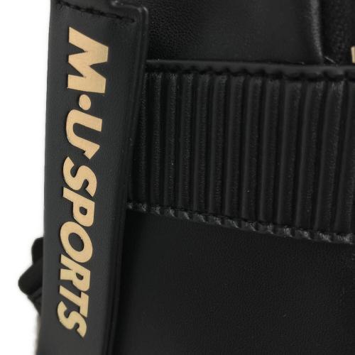 M U SPORTS (エムユースポーツ) デュアルレザービジューロイヤルバックパック 703U2058 ブラック