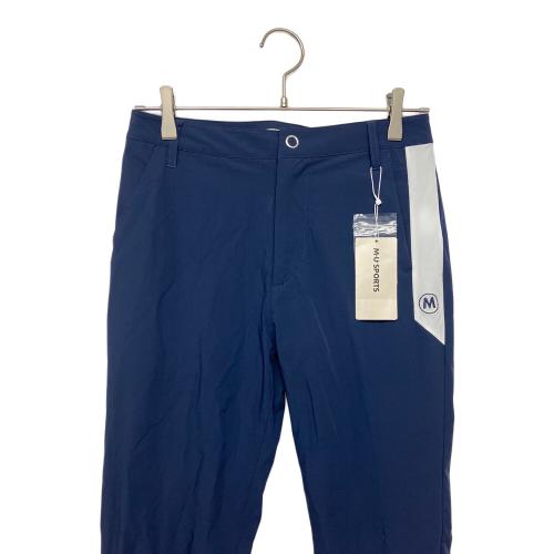 M U SPORTS (エムユースポーツ) ハイテンションバイカラースリムフィットパンツ 801J1552 レディース SIZE 42 ネイビー