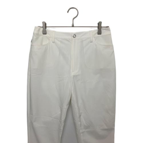 M U SPORTS (エムユースポーツ) ヨークロゴ入りスリムフィットパンツ 801J1556W レディース SIZE 44 ホワイト