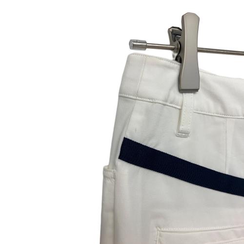 M U SPORTS (エムユースポーツ) ヨークロゴ入りスリムフィットパンツ 801J1556W レディース SIZE 44 ホワイト