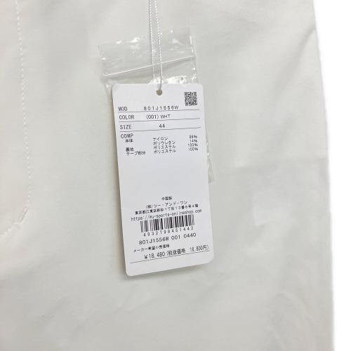 M U SPORTS (エムユースポーツ) ヨークロゴ入りスリムフィットパンツ 801J1556W レディース SIZE 44 ホワイト
