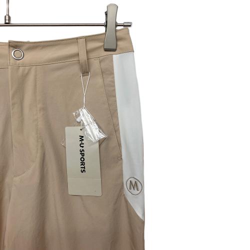 M U SPORTS (エムユースポーツ) ハイテンションバイカラースリムフィットパンツ 801J1552 レディース SIZE 40 ブラウン