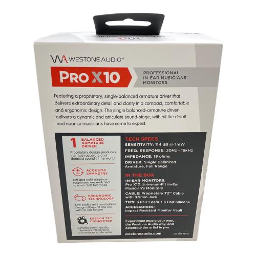 WESTINEAUDUI イヤホン WA-UM-PRO-X10