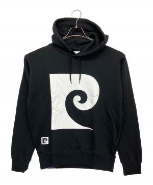 pierre cardin GOLF (pierre cardin GOLF) プルオーバーパーカー ブラック×ホワイト サイズ:S 未使用品