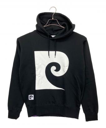 pierre cardin GOLF (pierre cardin GOLF) プルオーバーパーカー ブラック×ホワイト サイズ:S 未使用品