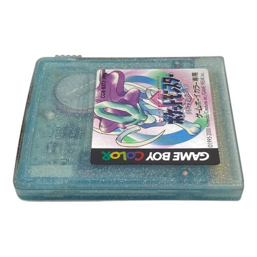 任天堂　ニンテンドー　ポケットモンスタークリスタルバージョン ゲームボーイカラー用ソフト