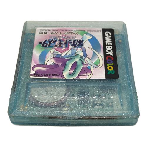 任天堂　ニンテンドー　ポケットモンスタークリスタルバージョン ゲームボーイカラー用ソフト