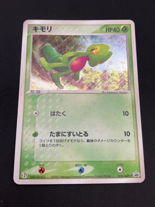 セブンイレブン限定企画　ポケモンカード　ADV プロモカード　キモリ