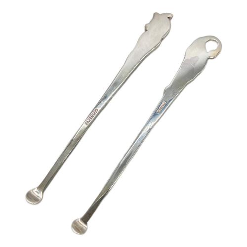 耳かき シルバ-950 鶴亀2本入り鶴5.4ｇ 亀8.6ｇ