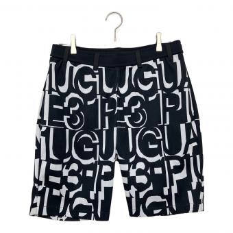 1piu1uguale3 (ウノピュウノウグァーレトレ) ハーフパンツ grk084 メンズ SIZE L ブラック×ホワイト