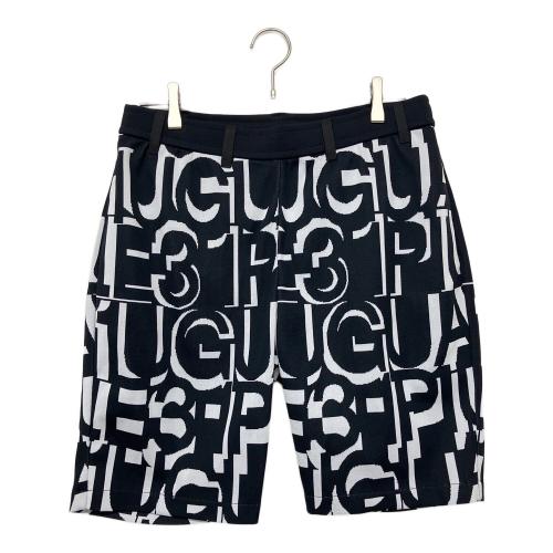 1piu1uguale3 (ウノピュウノウグァーレトレ) ハーフパンツ grk084 メンズ SIZE L ブラック×ホワイト