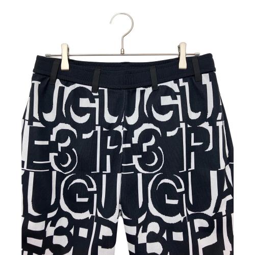 1piu1uguale3 (ウノピュウノウグァーレトレ) ハーフパンツ grk084 メンズ SIZE L ブラック×ホワイト