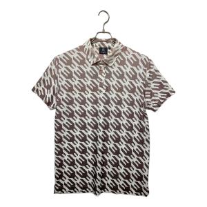 1piu1uguale3 (ウノピュウノウグァーレトレ) ポロシャツ grt119 メンズ SIZE L ホワイト×ブラウン
