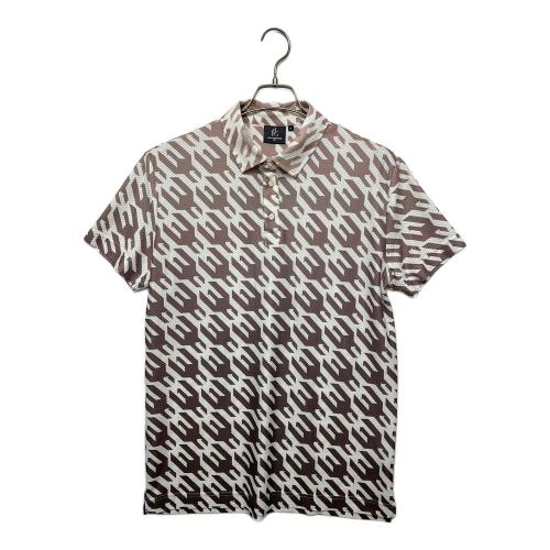 1piu1uguale3 (ウノピュウノウグァーレトレ) ポロシャツ grt119 メンズ SIZE L ホワイト×ブラウン