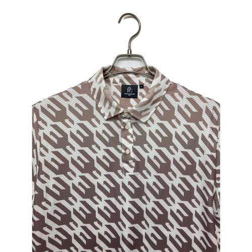 1piu1uguale3 (ウノピュウノウグァーレトレ) ポロシャツ grt119 メンズ SIZE L ホワイト×ブラウン