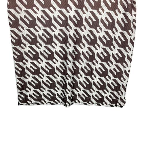 1piu1uguale3 (ウノピュウノウグァーレトレ) ポロシャツ grt119 メンズ SIZE L ホワイト×ブラウン