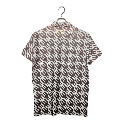 1piu1uguale3 (ウノピュウノウグァーレトレ) ポロシャツ grt119 メンズ SIZE L ホワイト×ブラウン