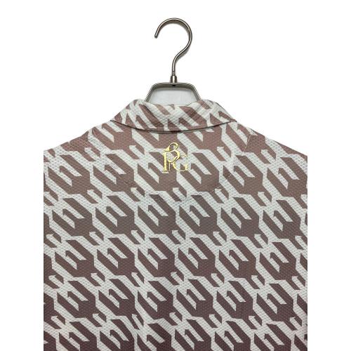 1piu1uguale3 (ウノピュウノウグァーレトレ) ポロシャツ grt119 メンズ SIZE L ホワイト×ブラウン