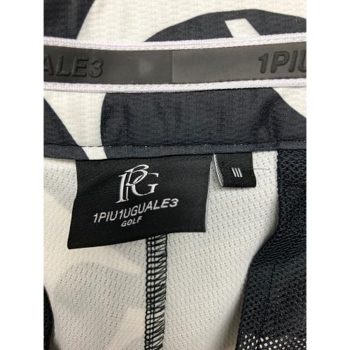 1piu1uguale3 (ウノピュウノウグァーレトレ) ハーフパンツ grp181 メンズ SIZE L ブラック×ホワイト