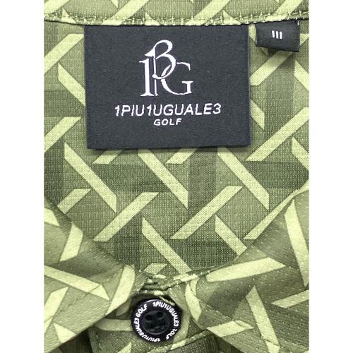 1piu1uguale3 (ウノピュウノウグァーレトレ) ポロシャツ gct003 メンズ SIZE L グリーン