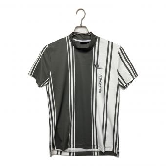 1piu1uguale3 (ウノピュウノウグァーレトレ) カットソー grt251 メンズ SIZE L カーキ×ホワイト