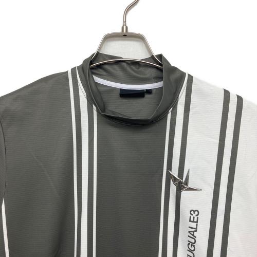 1piu1uguale3 (ウノピュウノウグァーレトレ) カットソー grt251 メンズ SIZE L カーキ×ホワイト