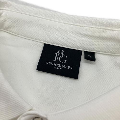 1piu1uguale3 (ウノピュウノウグァーレトレ) ポロシャツ gct005 メンズ SIZE L ホワイト