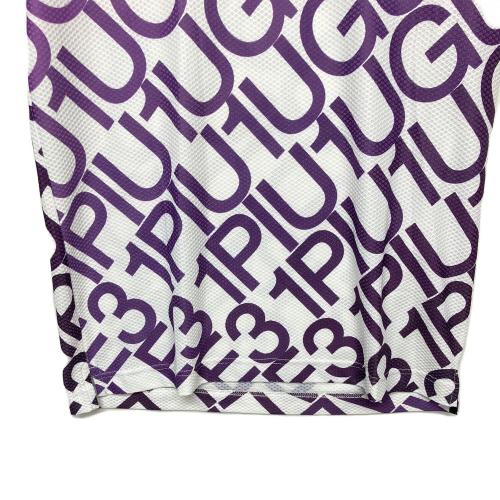 1piu1uguale3 (ウノピュウノウグァーレトレ) 半袖カットソー grt120 メンズ SIZE L ホワイト×パープル