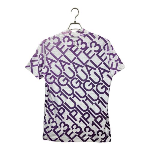 1piu1uguale3 (ウノピュウノウグァーレトレ) 半袖カットソー grt120 メンズ SIZE L ホワイト×パープル
