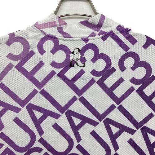 1piu1uguale3 (ウノピュウノウグァーレトレ) 半袖カットソー grt120 メンズ SIZE L ホワイト×パープル