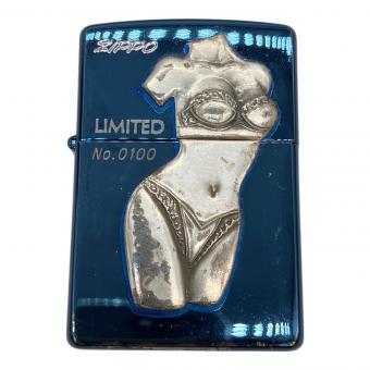 ZIPPO (ジッポ) オイルライター 1999年製 ランジェリーブルー シリアルナンバー0100